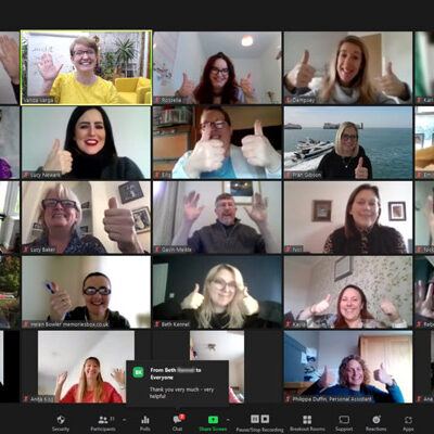 Online Zoom mental fitness workshop by Vanda Varga Training microsoft Teams video call course UK