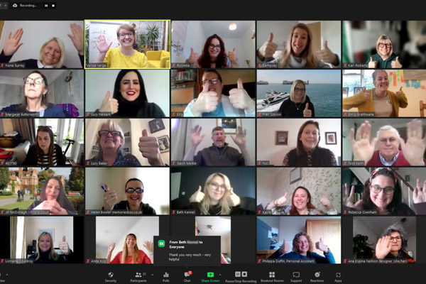 Online Zoom mental fitness workshop by Vanda Varga Training microsoft Teams video call course UK
